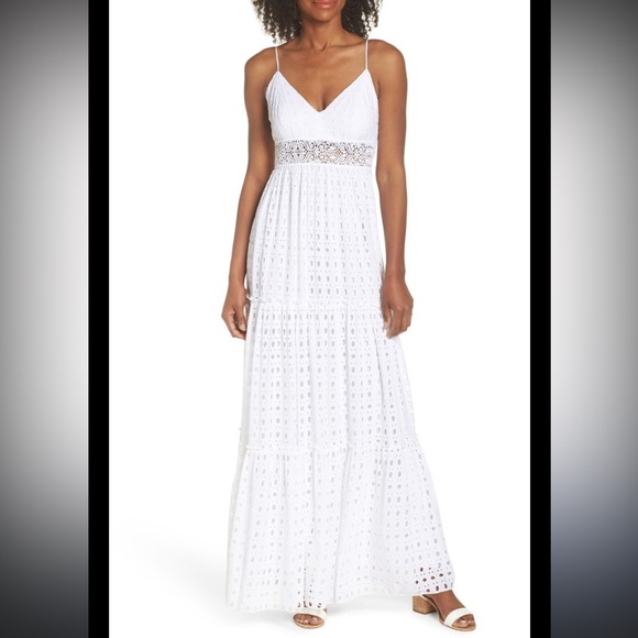 Lilly Pulitzer White Lace Maxi Dress - Picture 8 of 8